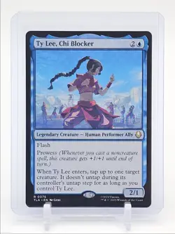 TY LEE, CHI BLOCKER 2025 MTG AVATAR: THE LAST AIRBENDER RARE /1 Q6016 - Image 1
