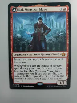 MTG Ral, Monsoon Mage/Leyline Prodigy Modern Horizons 3 0247 Regular Mythic - Image 1