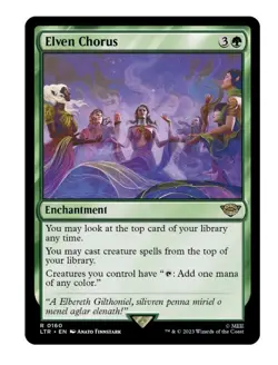 1x MTG Elven Chorus - LOTR Rare Enchantment! NM Mint - Image 1