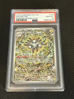 2024 Pokemon Surging Sparks - Magneton Black Star Promo No. 159 PSA 10 - Image 1