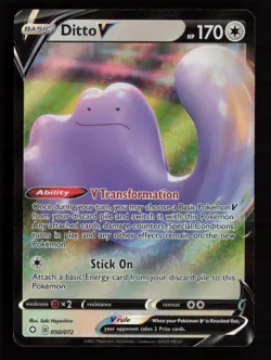 Ditto V 050/072 Pokemon Shining Fates Ultra Rare NM - Image 1