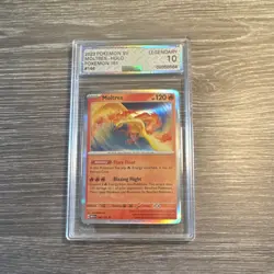 Pokemon 2023 Moltres 146/165 SV Scarlet & Violet Holo Rare AGS 10 - Image 1