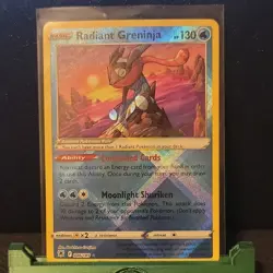 Pokemon Radiant Greninja 046/189 Astral Radiance Holo 130 HP English - Image 1