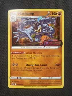 Pokemon TCG - Machamp (Lost Origin Stamp) - SWSH243 Promo - Ultra Rare Holo NM - Image 1