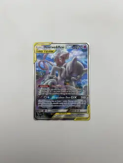 Pokemon TCG Mewtwo & Mew GX SM191 Sm Holo Promo Card NM - Image 1
