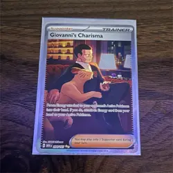 Giovanni's Charisma 204/165 SV: Scarlet & Violet 151 Special Illus Rare Holo - Image 1
