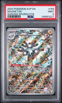 2024 Pokemon SVP en Magneton Surging Sparks ETB #159 PSA 9 - Image 1