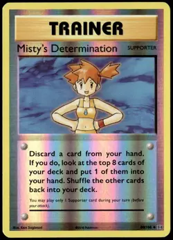 LP Misty's Determination 80/108 Reverse Holo Uncommon Evolutions Pokemon 2016 E1 - Image 1
