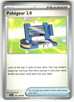 POKEMON POKEGEAR 3.0 186/198 COMMON SCARLET & VIOLET NM - Image 1