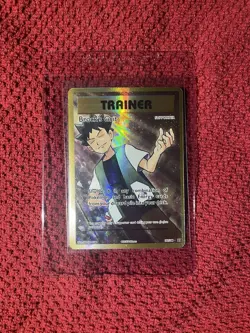 Pokemon Evolutions Brock's Grit 107/108 Ultra Rare Full Art Holo Trainer - Image 1