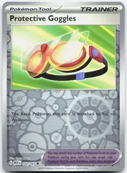 Protective Goggles 164/165 Uncommon 151 Pokemon Reverse Holo Near Mint - Image 1