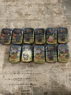 Pokemon TCG Mega Evolution Ascended Heroes Mini Tin Bundle x11 Sealed - Image 1