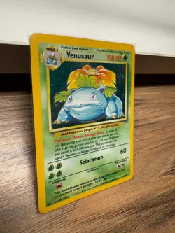 POKEMON TCG VENUSAUR HOLO-RARE 15/102 BASE SET UNLIMITED - Image 3
