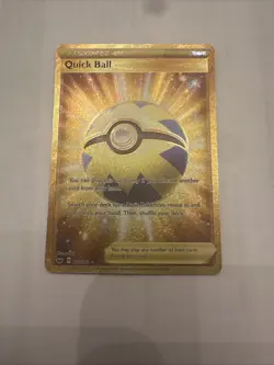 Quick Ball 216/202 Secret Rare Pokemon TCG Sword & Shield Base NM ✨ - Image 1