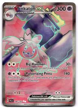 TINKATON EX 240/193 ULTRA RARE PALDEA EVOLVED POKEMON NEAR MINT - Image 1
