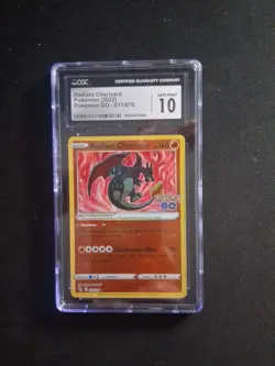 Pokemon Radiant Charizard Pokemon GO. CGC 10 011/078 Holo EN. - Image 1