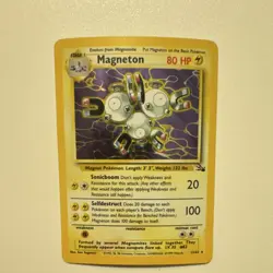 Pokemon Magneton Holo Rare Fossil 1999 80 HP Sonicboom 20 11/62 - Image 1