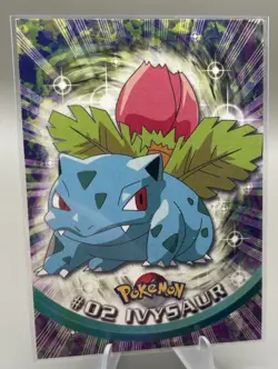 NM Topps Ivysaur 02 Pokemon Tv Animation 1999 - Image 1