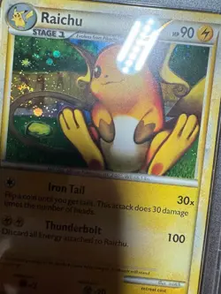 SWIRL PSA 9 RAICHU 10 HOLO HEARTGOLD & SOULSILVER POKEMON MINT - Image 4