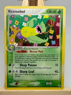Pokemon TCG - Victreebel 13/92 Holo Rare - 2006 EX Legend Maker - MP - Image 1
