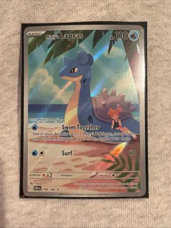 Pokemon TCG Misty's Lapras Destined Rivals 194/182 Illustration Rare - Image 3