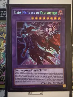 Yugioh Dark Magician of Destruction MZMU-EN011 Secret Rare 1st Ed NM - Image 1