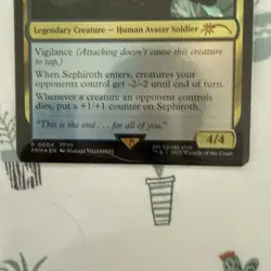 Mtg Magic Final Fantasy Foil Sephiroth Planet’s Heir Promo Card - Image 3