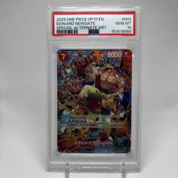 2025 OP10 Edward Newgate PSA 10 Alt Art ST15-002 English SR ONE PIECE - Image 1
