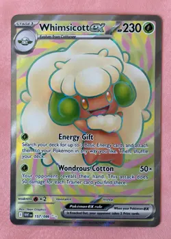 Whimsicott~Cute Pink Pokemon ~Pretty in Pink & Pastel Gallery~Cute Pokemon Cards - Image 1