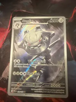 Pokemon TCG Steelix Full Art Rare Holo Card Evolutions 150/132 2016 - Image 1