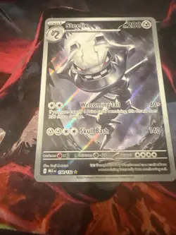 Pokemon TCG Steelix Full Art Rare Holo Card Evolutions 150/132 2016 - Image 5