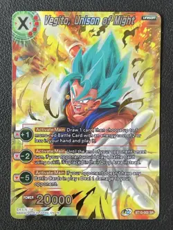 Vegito, Unison Of Might Dragon Ball Super Card Super Rare BT10-003 SR - Image 1