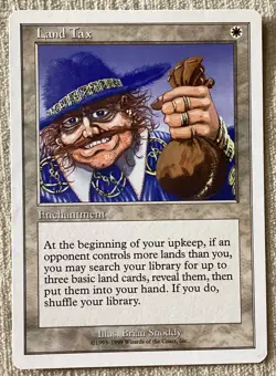 MTG ~ Magic The Gathering 4th Fourth Edition ~ Land Tax - Image 1