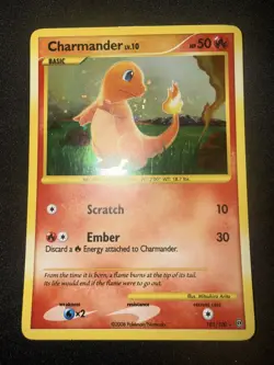 Pokemon Charmander TCG Stormfront Holo Card 101/100 Secret Rare MP - Image 3