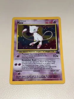 Pokemon Mew Promo Holo Card 09/53 Wotc Promo 2000 TCG SWIRL 🌀 - Image 1