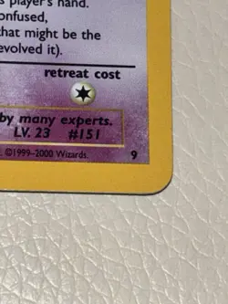 Pokemon Mew Promo Holo Card 09/53 Wotc Promo 2000 TCG SWIRL 🌀 - Image 2