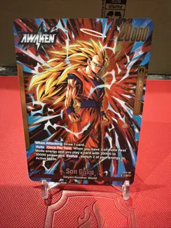 Dragon Ball Super Card Game Son Goku Leader Awaken FS11-01 English Card - Image 1