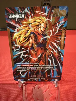 Dragon Ball Super Card Game Son Goku Leader Awaken FS11-01 English Card - Image 3