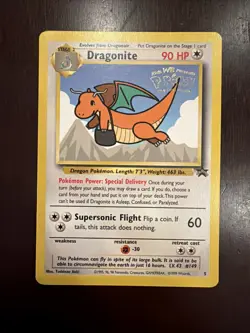 Dragonite TCG 5 Pokemon Card WB Stamped Black Star Promo First Movie NM WOTC 99 - Image 2