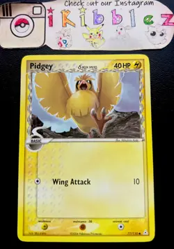 Pidgey 77/110 NM Holo Foil Holon Phantoms Pokemon Card. Free Tracked Shipping! - Image 1