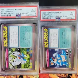 Pokemon Card Nidoqueen Butterfree Tomy Scratch Unscratched 1997 PSA 9 Japanese - Image 1