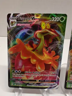 x2 Flapple VMAX SWSH05: Battle Styles 019/163 Ultra Rare Pokemon Card NM - Image 2
