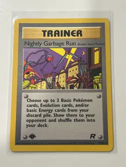 Nightly Garbage Run 77/82- 1st Edition Team Rocket- Vintage pokemon cards- LP - Image 1