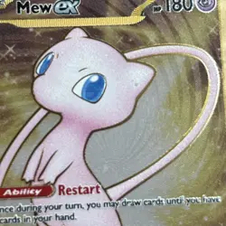 Mew ex Metal Promo Card 205/165 Ultra Premium Collection Pokemon 151 - Image 4