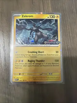 Zekrom (Paradox Rift Stamped) 066/182 Miscellaneous Cards & Products Pokemon NM - Image 1