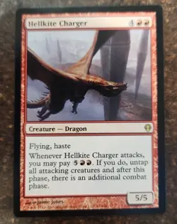 MTG Magic the Gathering Hellkite Charger (41/151) Archenemy MP - Image 1