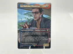MTG - IAN MALCOLM, CHAOTICIAN - Jurassic Park - Borderless - Ann - Image 1