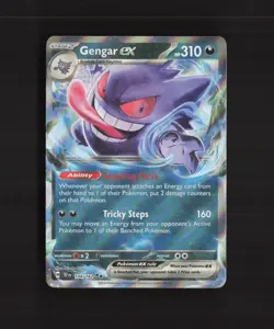 Gengar ex 104/162 Temporal Forces Ultra Rare Holo Pokemon Card NM - Image 1