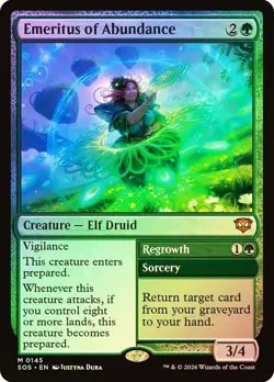 Emeritus of Abundance Foil Secrets of Strixhaven NM MTG - Image 1