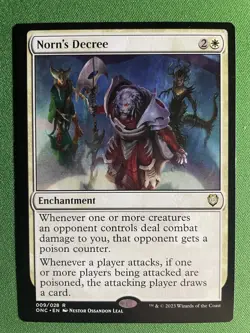 MTG Norn's Decree (9/208) Phyrexia All Will Be One Commander LP - Image 1